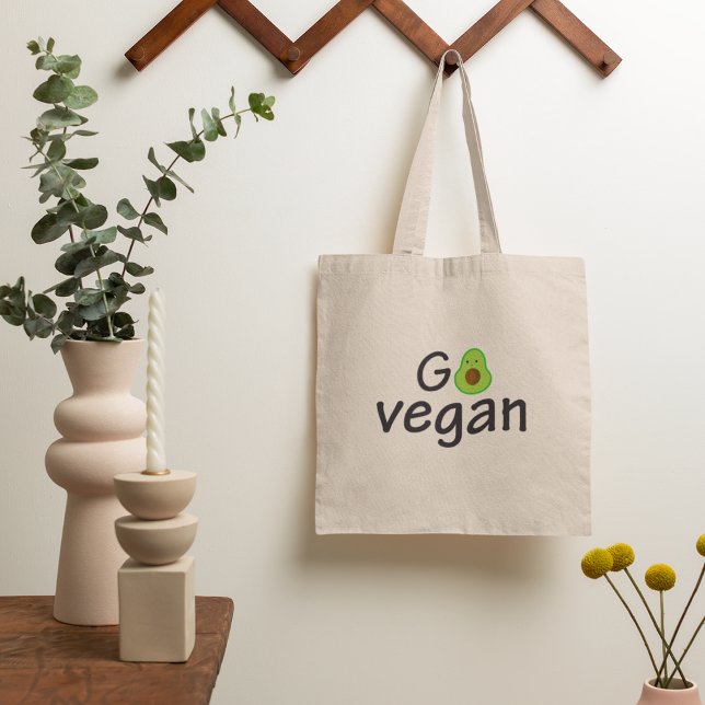 Go Vegan Totbeutel Tragetasche (Von Creator hochgeladen)
