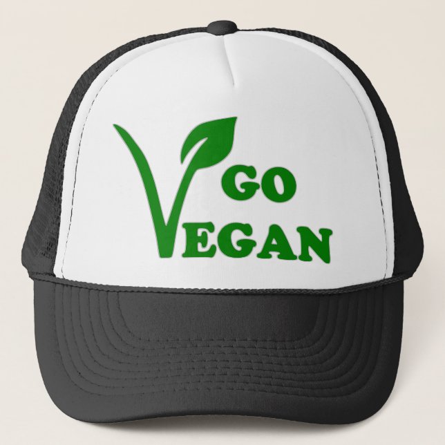 GO VEGAN TRUCKERKAPPE (Vorderseite)