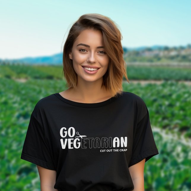 Go Vegetarier, Veganer Aktivismus T-Shirt (Von Creator hochgeladen)