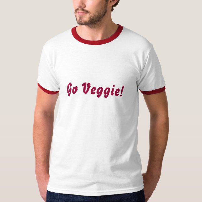 Go Veggie Statement Tshirts (Vorderseite)