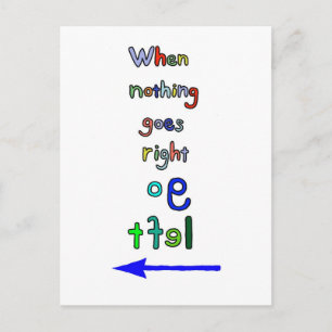 Go Verlassen Funny Inspiration Typografy Art Postc Postkarte