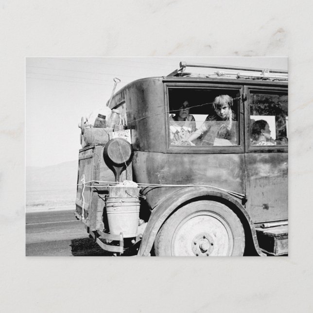 Go West Young Family, 1936 Postkarte (Vorderseite)