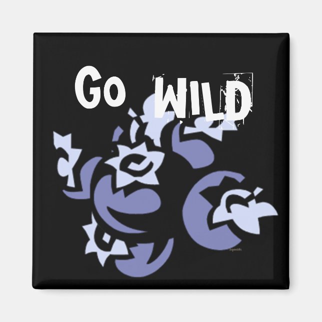 Go Wild Blueberry Fruit Magnet (Vorne)