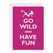Go Wild Junggeselinnen-Abschied Einladungen