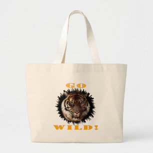 Go Wild Tiger Jumbo Stoffbeutel