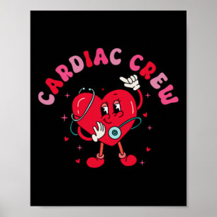 Go With Flow Cardiac Crew Herz Kardiologie Valenti Poster