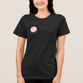 "Go with Pink" Ladys Black T - Shirt