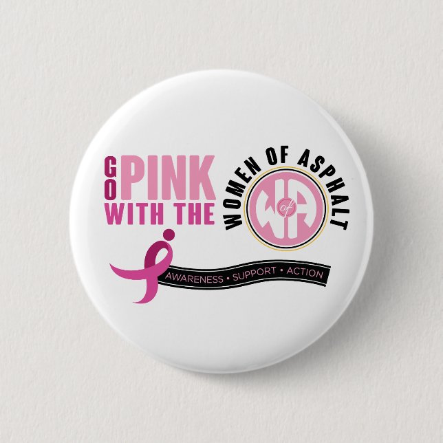 "Go with the Pink" Circle Button (Vorderseite)