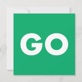 Go-Zeichen Feiertagskarte