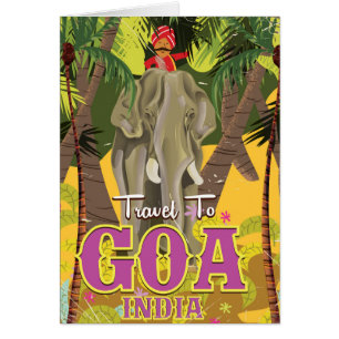 Goa Elephant indianisches Urlaubsposter