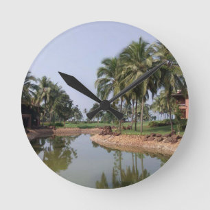 Goa India Runde Wanduhr