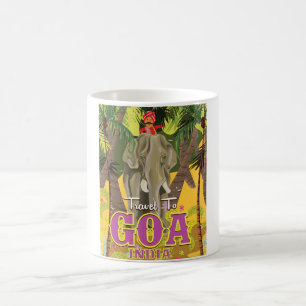 Goa India Vintage Reiseplakat Tasse