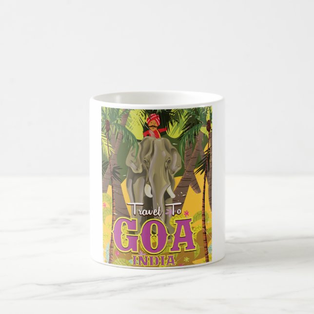 Goa India Vintage Reiseplakat Tasse (Mittel)