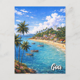 Goa Indien Postkarte