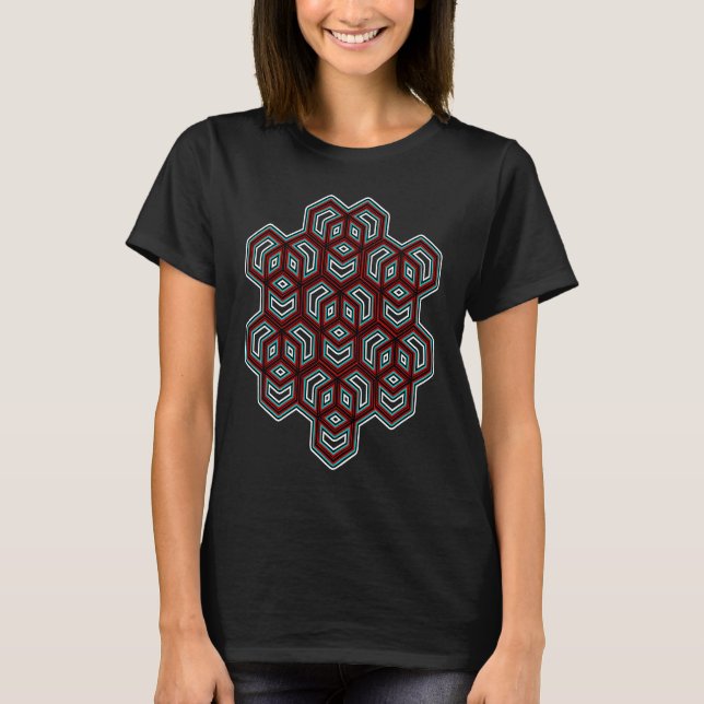 Goa Party Psy Trance Festival Holy Geometry Tattoo T-Shirt (Vorderseite)