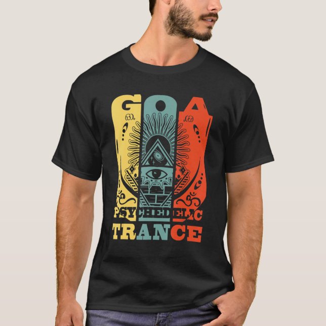 Goa Psychedelic Trance Om Psytrance Raver 1 T-Shirt (Vorderseite)
