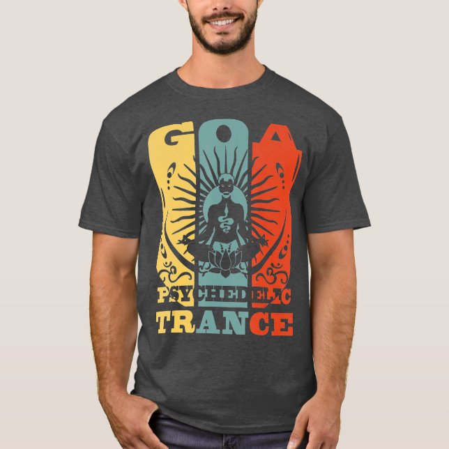 Goa Psychedelic Trance OM Psytrance vorhanden T-Shirt (Vorderseite)