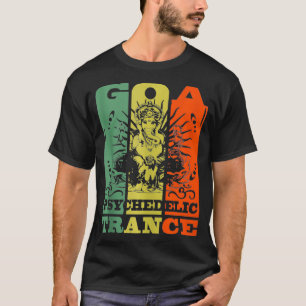Goa Psychedelischer Trance  Ganesha OM Psytrance  T-Shirt