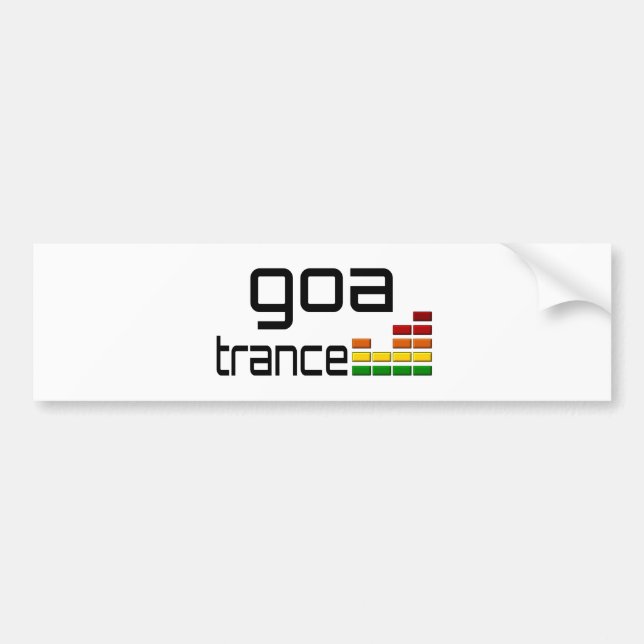 Goa Trance-Musik mit Stereoentzerrer Autoaufkleber (Vorne)