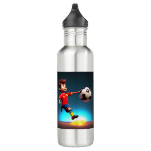 "Goal Bound: The Animated Boy's Perfect Kick" Edelstahlflasche