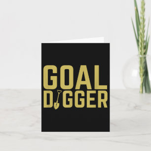 Goal Digger Funny Sales Team Motivierend Karte