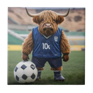 "Goal-Getter: Eine Hochlandkuh für Fußball verklei Fliese