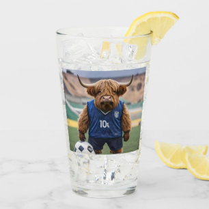 "Goal-Getter: Eine Hochlandkuh für Fußball verklei Glas