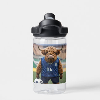 "Goal-Getter: Eine Hochlandkuh für Fußball verklei Trinkflasche