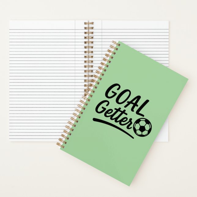 'Goal Getter' Frischgrünes Gras Journal Geschenk Notizbuch (Innen)
