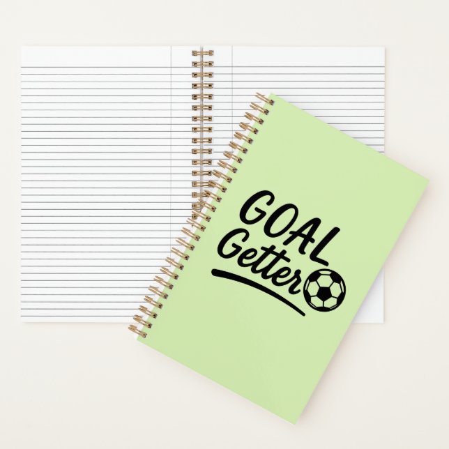 'Goal Getter' Helles Frühlingsgrünes Journal-Gesch Notizbuch (Innen)