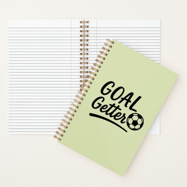 'Goal Getter' Soft Light Olive Green Journal Gesch Notizbuch (Innen)