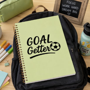 'Goal Getter' Soft Light Olive Green Journal Gesch Notizbuch