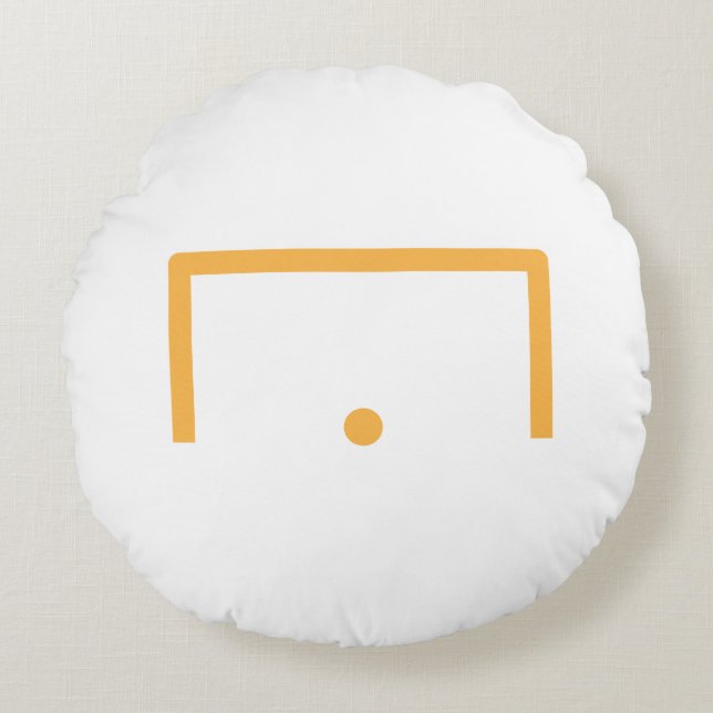 Goal Round Pillow Rundes Kissen (Vorderseite)