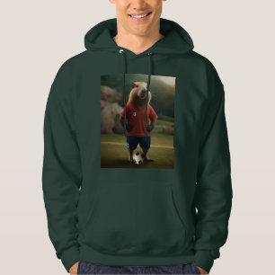 "Goal-Scoring Capybara: Der ultimative Fußballstar Hoodie