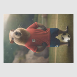"Goal-Scoring Capybara: Der ultimative Fußballstar Seidenpapier