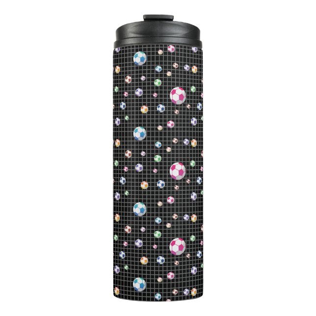Goal Soccer Muster Thermosbecher (Vorderseite)