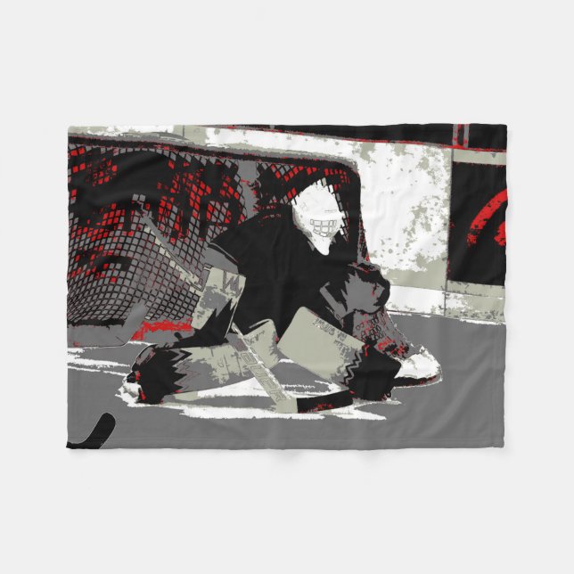 Goal Stopper - Eishockey Goalie Fleecedecke (Vorderseite (Horizontal))