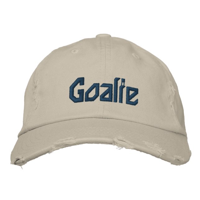 Goalie Baseball Cap Bestickte Kappe (Vorderseite)