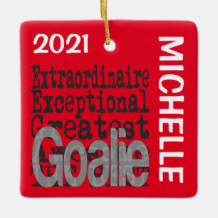Goalie Extraordinaire CUSTOM Keramikornament