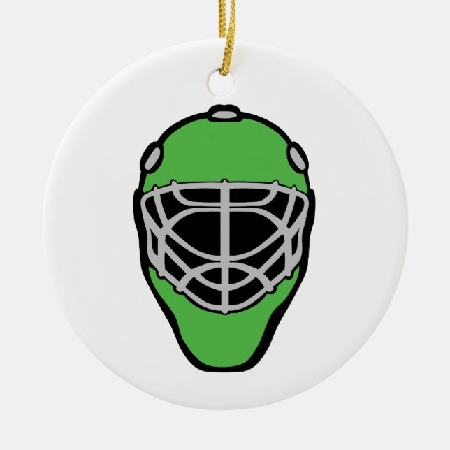 Goalie Mask Keramik Ornament (Vorne)