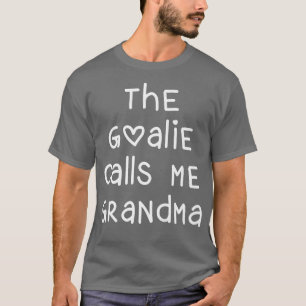 Goalie nennt mich Grandma Lacrosse Soccer Herz T-Shirt