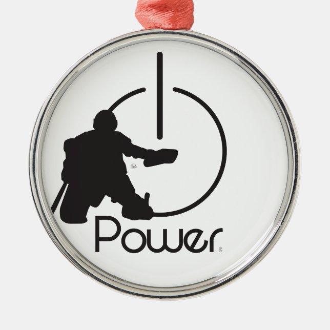 Goalie Ornament Aus Metall (Vorne)
