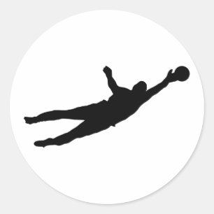 Goalie Rett Runder Aufkleber