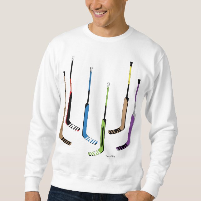 Goalie Sticks Hockey Sweatshirt (Vorderseite)