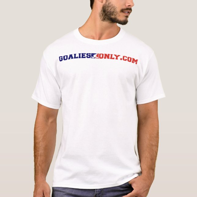 GoaliesOnly.com T-Shirt (Vorderseite)