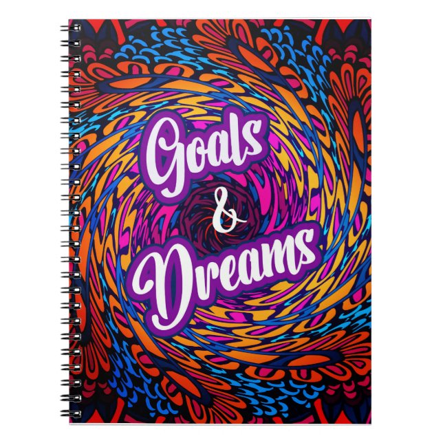 Goals & Dreams-Notebook - Self Care Journal Notizblock (Vorderseite)
