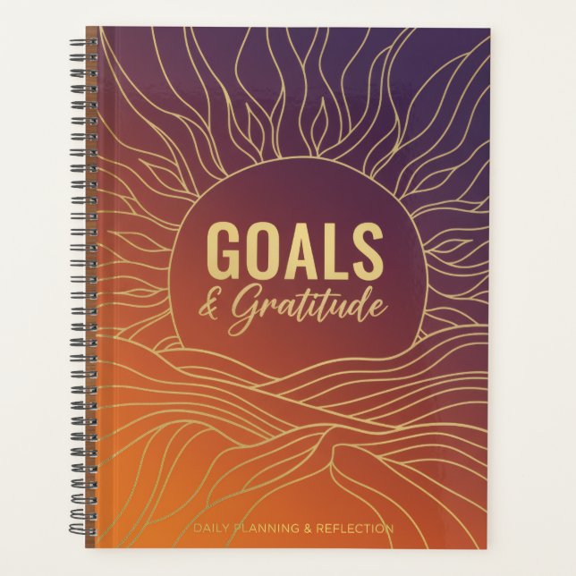 Goals & Gratitude Planner Planer (Vorderseite)