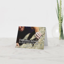 Goals Motivierend Note Card Karte