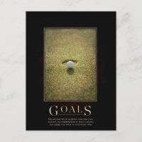 Goals Motivierend Parody Postcard