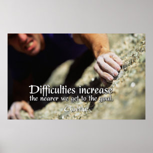 Goals Motivierend Poster Print